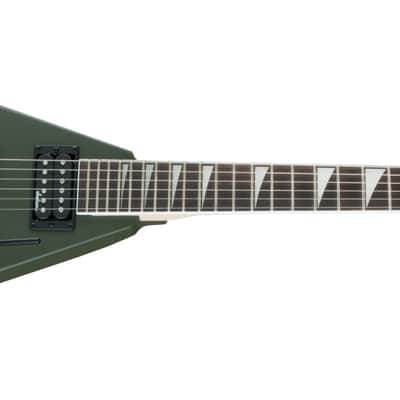 Jackson JS Series King V JS32 Electric Guitar. Amaranth FB, Matte Army Drab image 6