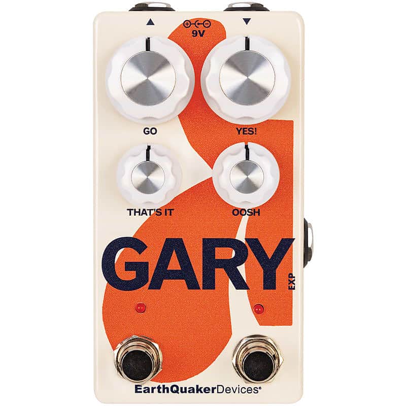 EarthQuaker Devices Gary Modulated Fuzz and Natural Overdrive 2024 - Present - Cream / Orange image 1