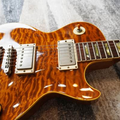 Orville by Gibson LPS-QM MIJ 1993 Terada Highest Grade Solid Quilt Maple Top w/ Gibson Case image 9