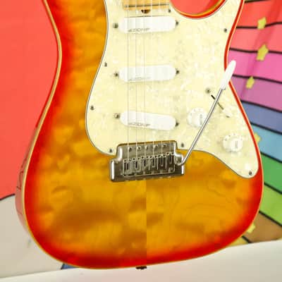 Used Zion RT Classic Electric Guitar, Vintage Cherry Burst, OHSC image 3