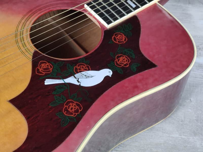 1970's Morris WD-25 Dove Japanese Vintage Acoustic Guitar (Cherry