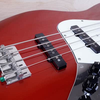 FGN J-Standard Bass 2011 Candy Apple Red Fujigen Made in Japan MIJ w/ Bag image 7