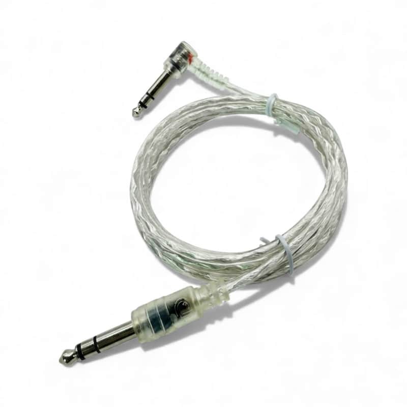 8.5 ft Silver Clear Transparent Dual Trigger Cable for Roland Yamaha Alesis Drum image 1