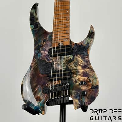 Legator Ghost X7F Multiscale Headless 7-String Electric Guitar w/ Bag - Coral image 4