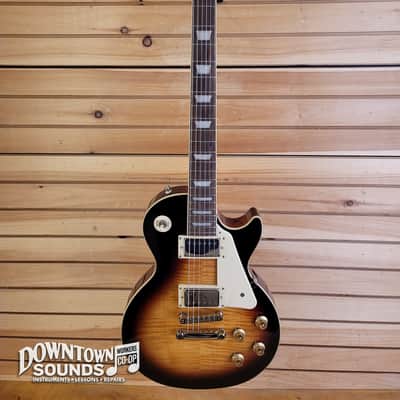 Epiphone Les Paul Standard 50s Figured Top with Epiphone Premium Gig Bag - Bourbon Burst image 2