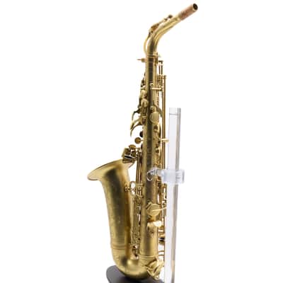 Antigua Winds Model AS4348CU Alto Saxophone in Unlacquered Brass SN UAS110015 image 13