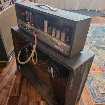 Silvertone 1484 Twin Twelve 60-watt - Modded Tube Amp Head and Speaker Cabinet image 7