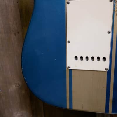 Keith Holland Custom S-ANS #1319 - Ocean Turquoise Metallic Nitro w/ "Z-28" Gold Stripe with Hard Case image 18