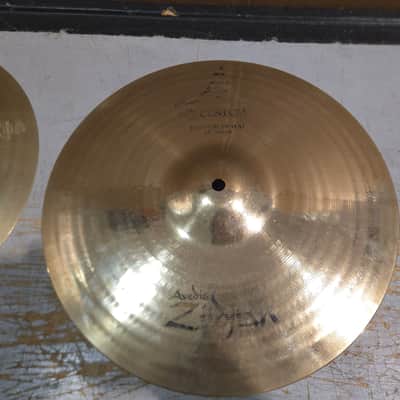 Zildjian 14" A Custom Hi-Hat Cymbals (Pair) 1991 - Present - Brilliant image 3