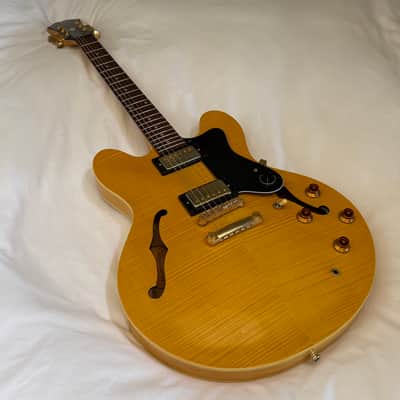 Vintage 2000 Epiphone Dot Deluxe Limited Edition Flame Top - Made in Korea (MIK) - Natural - Free Pro Setup image 14