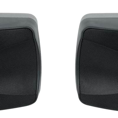 (4) Rockville WET-44 PRO Dual 4" 4-Way Swivel 70V Commercial Speakers in Black+Amp image 4