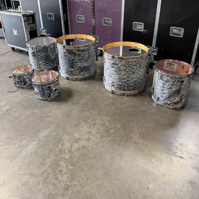 6 Pearl Music City Custom Pure Reference 2019 or 2020 - Satin grey sea glass Evanescence toured and recorded with. image 5