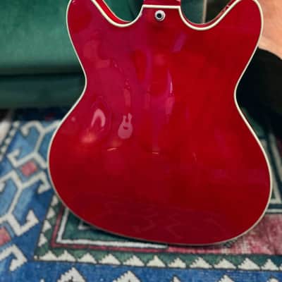1999 DeArmond by Guild Starfire Custom in Cherry Red w/ Hardcase image 5