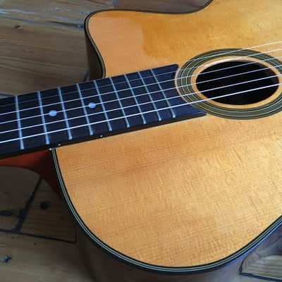 Aria MM-20 Maccaferri Gypsy Jazz Manouche Acoustic Guitar Oval Soundhole 2010s Natural image 21