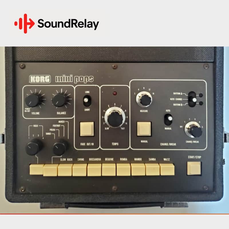 Immagine Korg SR-120 MiniPops - Analog Rhythm Classic - Portable suitcase version - Tested - 1