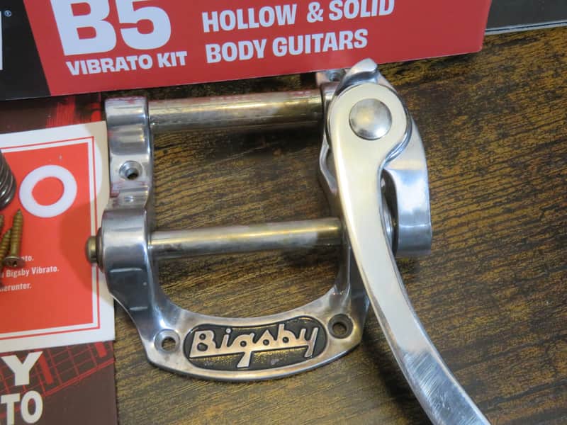 aged Bigsby B5 USA vibrato tremolo aluminum nickel RELIC fits SG Telecaster image 1