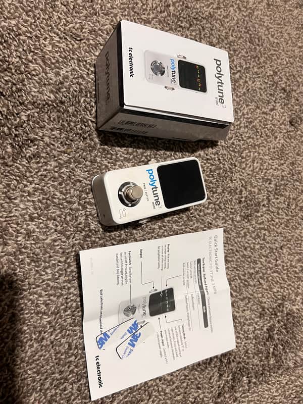 TC Electronic Polytune 3 Mini Polyphonic Tuning Pedal 2019 - Present - White image 1