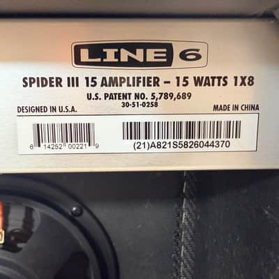 Line 6 Spider III 15 15-Watt Modeling Guitar Amplifier w/ Built-In Effects & Headphone Output 2006-2010 image 8