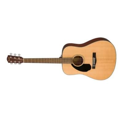Fender Left-Handed Acoustic Guitar, CD-60S, with 2-Year Warranty, Dreadnought Classic Design with Rounded Walnut Fingerboard and Phosphor Bronze Strings, Glossed Natural Finish, Mahogany Construction image 4