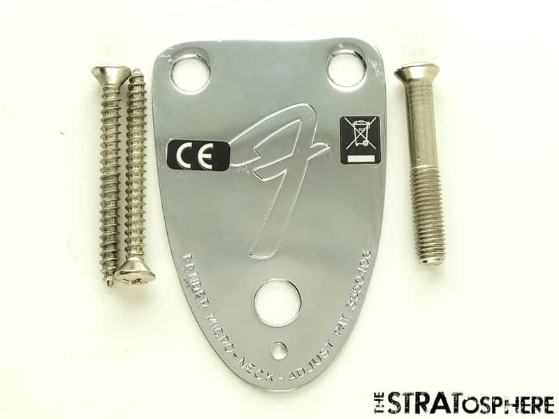 USED Ritchie Blackmore Fender Stratocaster Strat NECK PLATE 70s, image 1