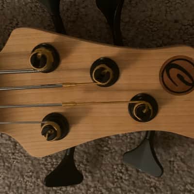 Tom Clement Singlecut 2011 Natural Custom Electric Bass Guitar image 14