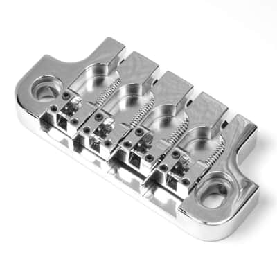 Hipshot Supertone 4-string Bass Bridge Gibson 2 point Chrome 5G410C image 2