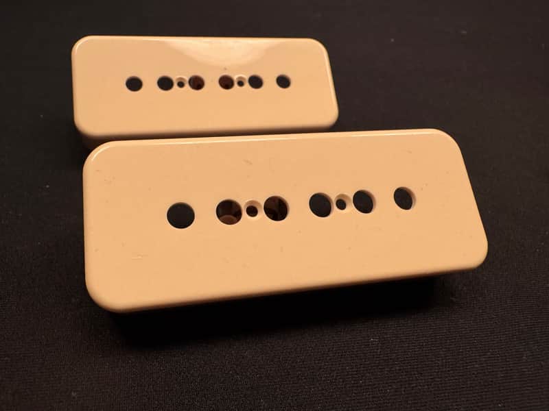 Gibson Custom Shop OEM Butyrate P-90 Soap Bar Cover Cream Set of 2 49.2mm P90 image 1