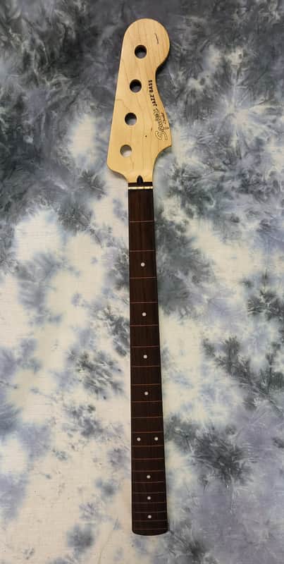 2003 Fender Squire Standard Series Jazz Bass Guitar Neck Modded Fretless Broken Truss Rod Luthier Parts image 1