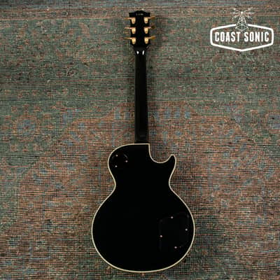 1990 Greco LEFT HAND EGC600 Made in Japan Black Beauty Custom Fujigen Lefty image 4