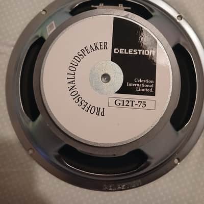 Celestion T3760 G12T-75 12" 75-Watt 16 Ohm Replacement Speaker 2010s - Silver image 1