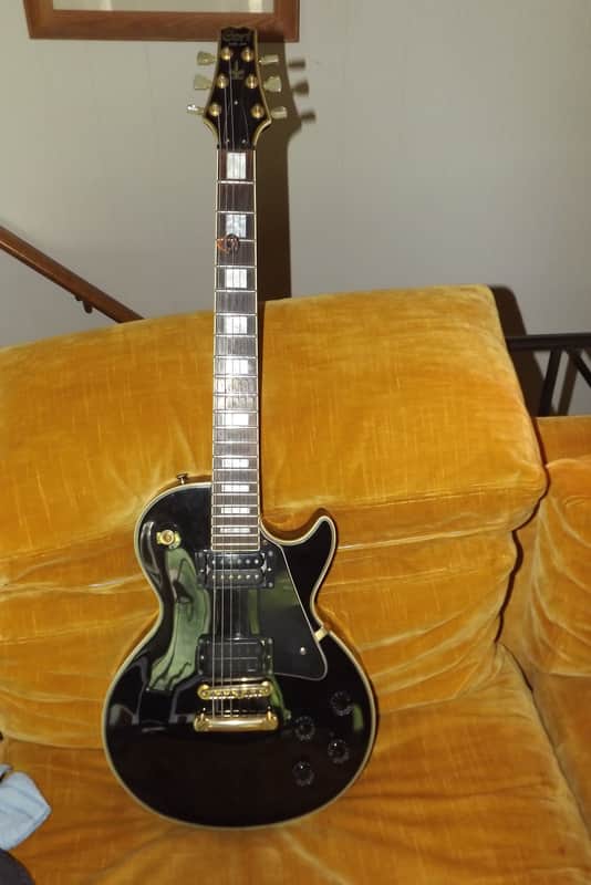 Cort Black Beauty Les Paul Custom Copy Electric Guitar image 1