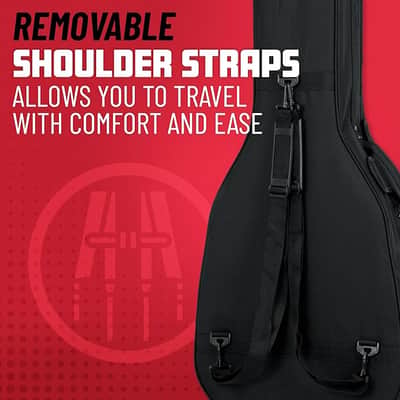 Gator Lightweight Polyfoam Acoustic Bass Guitar Case Gig Bag image 4