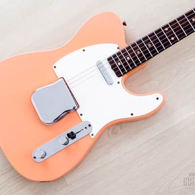 1960 Fender Telecaster Pre-CBS Vintage Guitar Slab Board Tahitian Coral w/ Case image 1