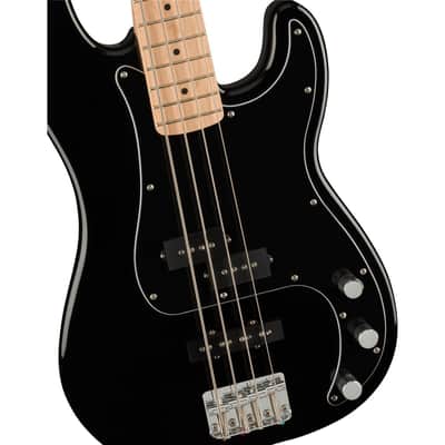 Squier Affinity Series Precision Bass PJ Electric Guitar Pack with Rumble 15 120V Amplifier, Maple Fingerboard, Black image 7