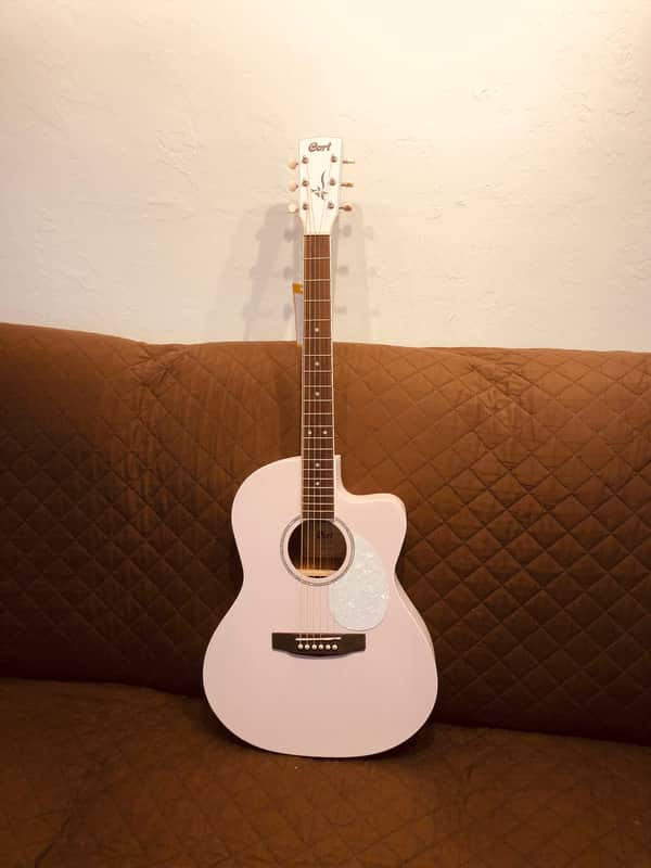 Cort JADECLASSICPPOP Jade Classic Series Venetian Cutaway Mahogany 6-String Acoustic-Electric Guitar image 1