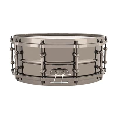 Ludwig 5.5x14" Universal Brass Snare Drum with Black Nickel Hardware image 3