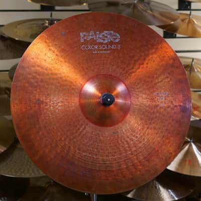 Paiste 20" Color Sound 5 Power Ride Cymbal Red - Used image 3