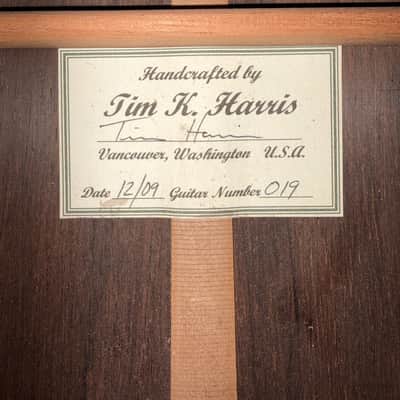 Tim Harris concert classical guitar No. 19 hand crafted in Vancouver Washington 2009 - French Polish image 3