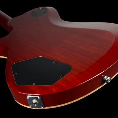 2025 Knaggs Kenai Tier 1 Flame Top w Zircote Fretboard ~ Dark Cherry Burst w Natural Binding image 4
