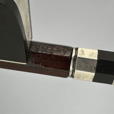 An Old Full Size Antique Silver Mounted Cello Bow image 6