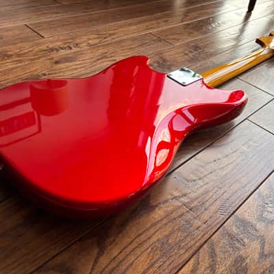 2010 Fender MG-69 Mustang Reissue Electric Guitar Candy Apple Red MIJ Japan image 11