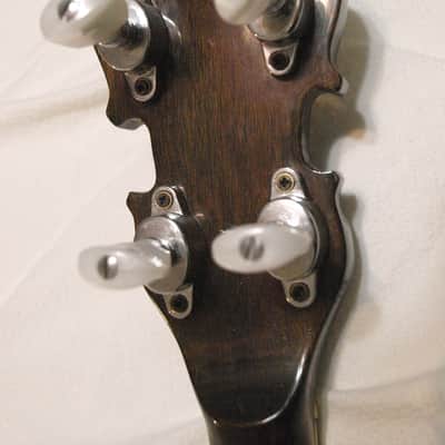 Iida Model 229 5 string Archtop Resonator Banjo 1979 natural w/ gig bag image 14