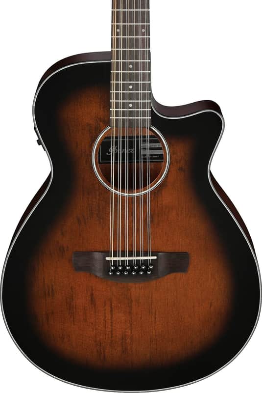 Ibanez AEG5012 12-String Grand Concert Acoustic-Electric Guitar, Spruce Top, Dark Violin Sunburst image 1