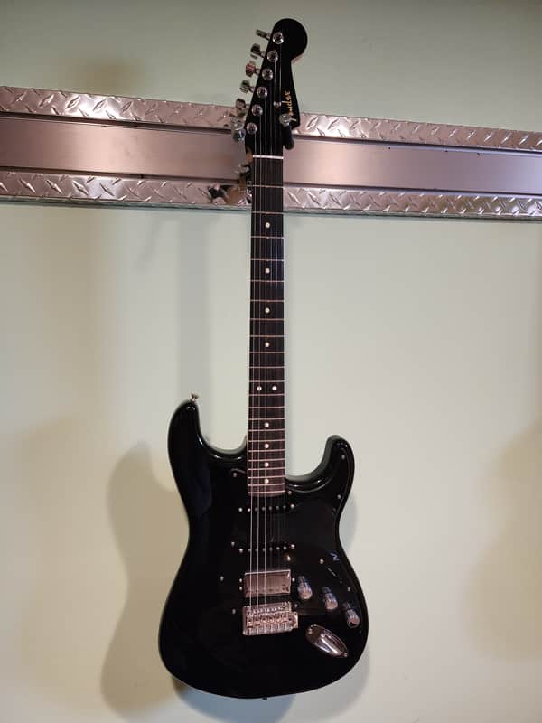 Fender Stratocaster HSS ebony fingerboard limited edition electric guitar black 2022 - Black image 1