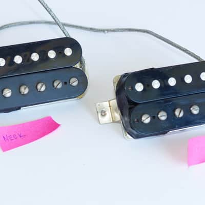 JM Jim Rolph '58 Pretenders Black humbuckers set 7.4k 7.8k image 1