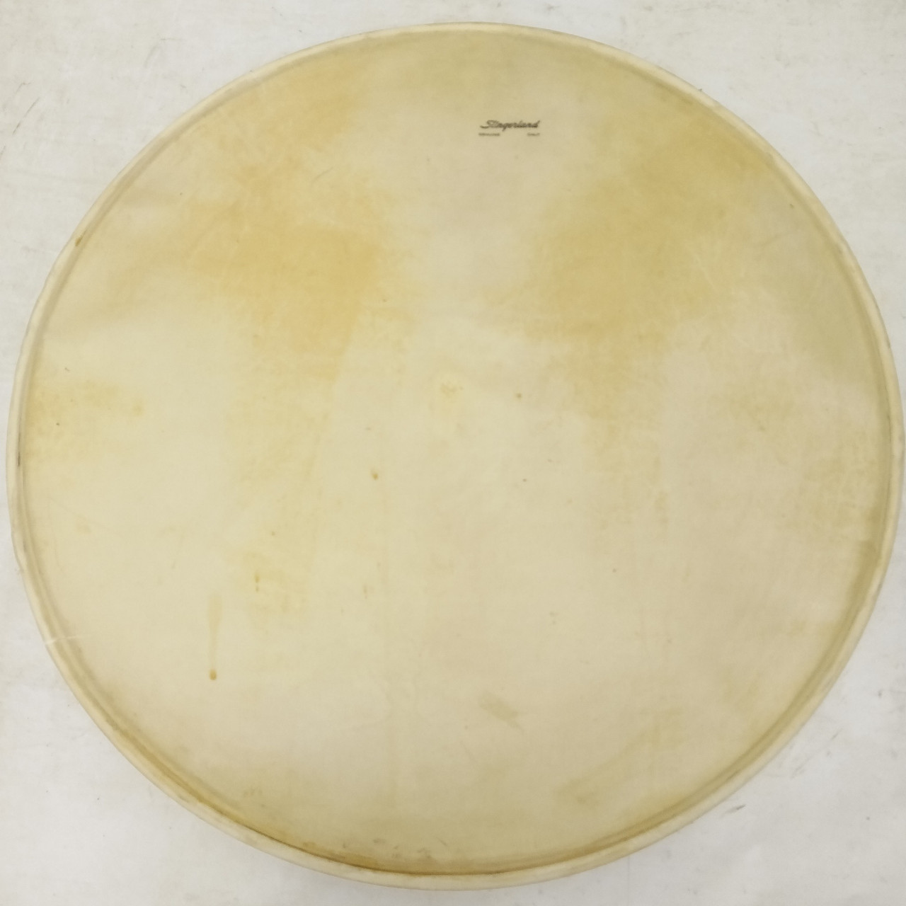 Slingerland 22"Bass Drum Genuine Calf Skin Batter/Resonant Head Vintage 50s Kick — main photograph