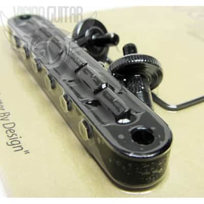TonePros Pre-Notched NASHVILLE Locking TuneOMatic Bridge T3BP-B BLACK
