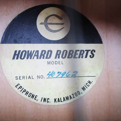 Epiphone Howard Roberts Standard Guitar, 1966, Blond Finish, Johnny Smith PU., Grey Case, Excellent Cond. image 4
