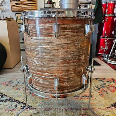 Rogers Holiday 20-16-12" Drum Kit in Pink Strata image 14