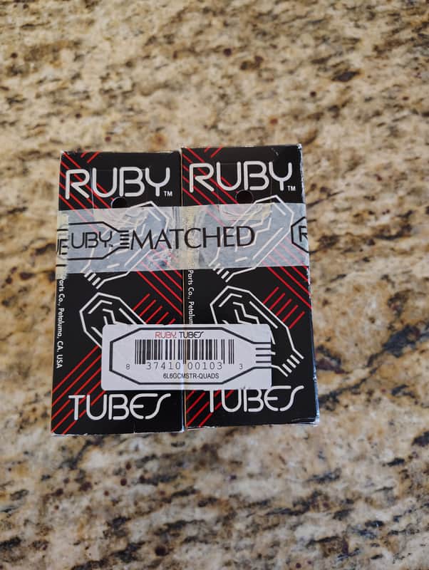 Quad Matched Ruby 6L6 Tubes for Serious Tone